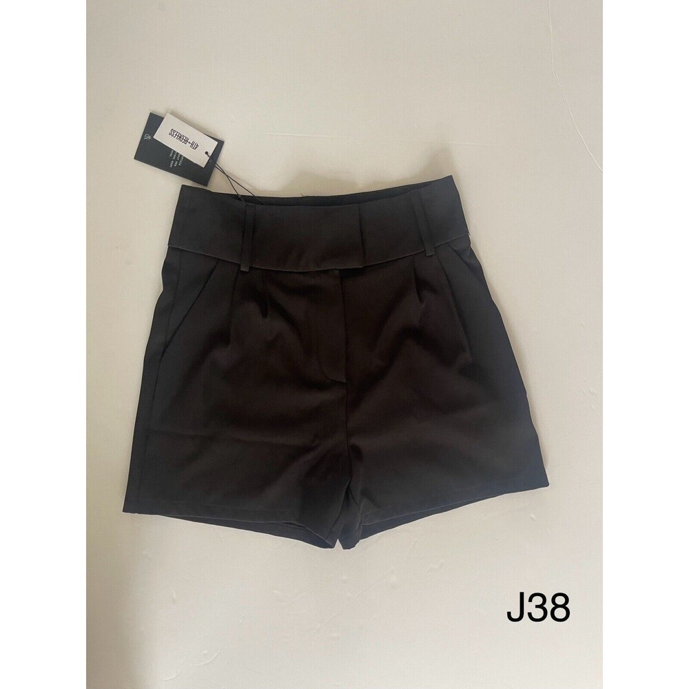 New With Tag 4th & Reckless ELIANA HIGH WAIST SHORTS‎ IN BLACK
